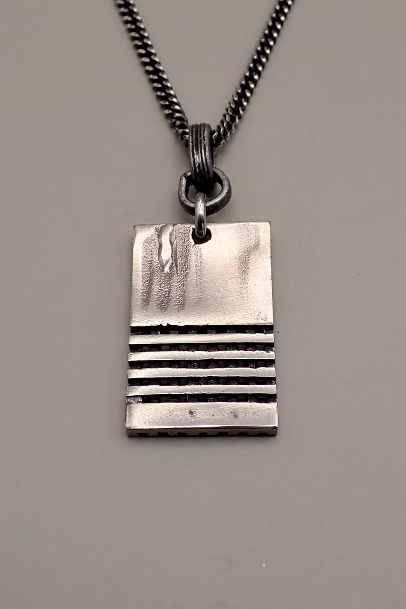 LASER CUT TAG NECKLACE