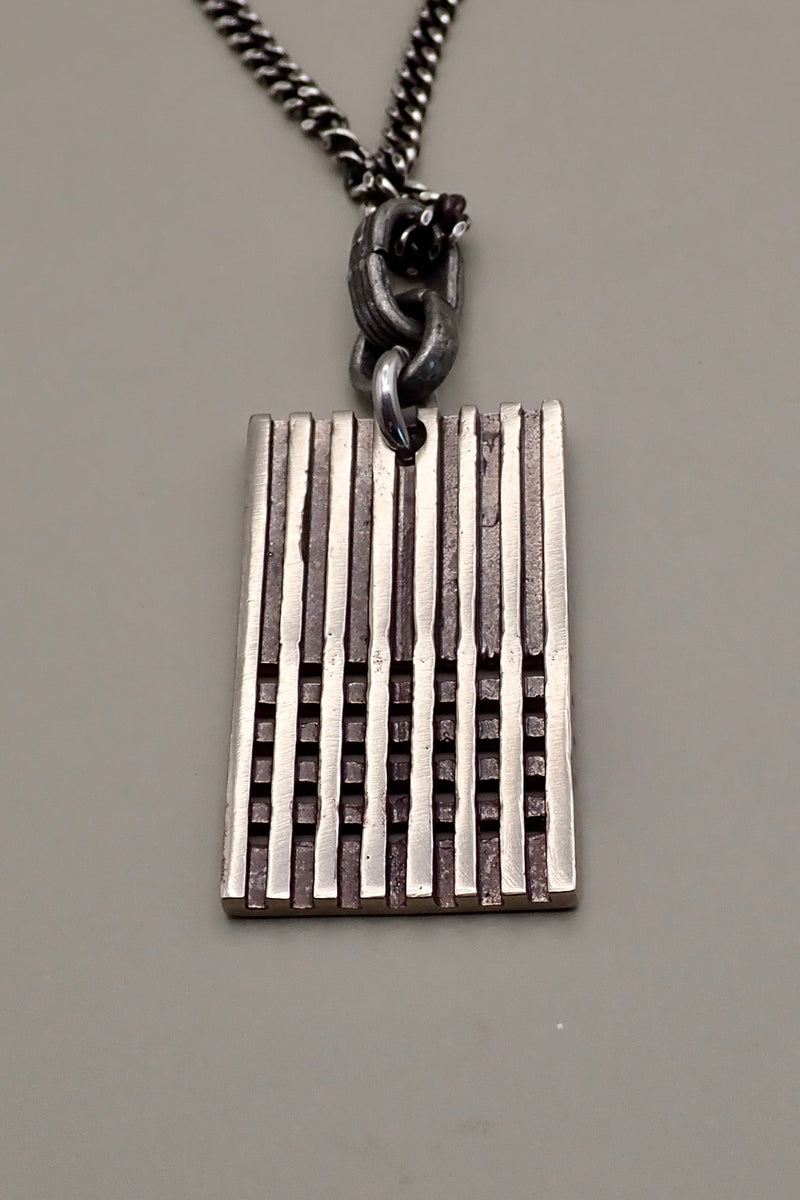 LASER CUT TAG NECKLACE