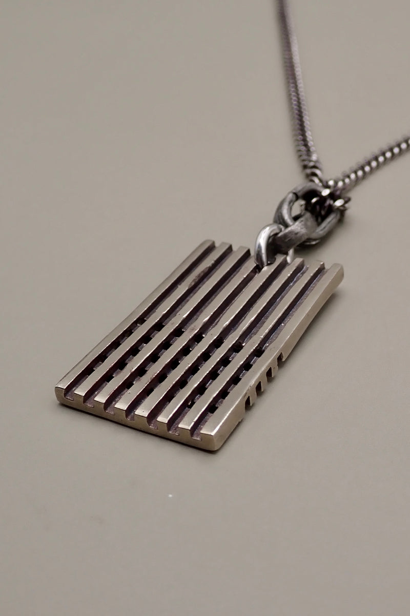 LASER CUT TAG NECKLACE