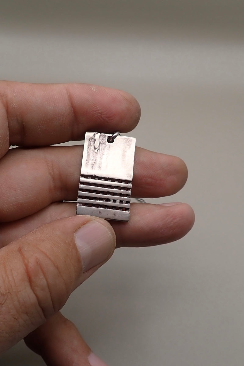 LASER CUT TAG NECKLACE