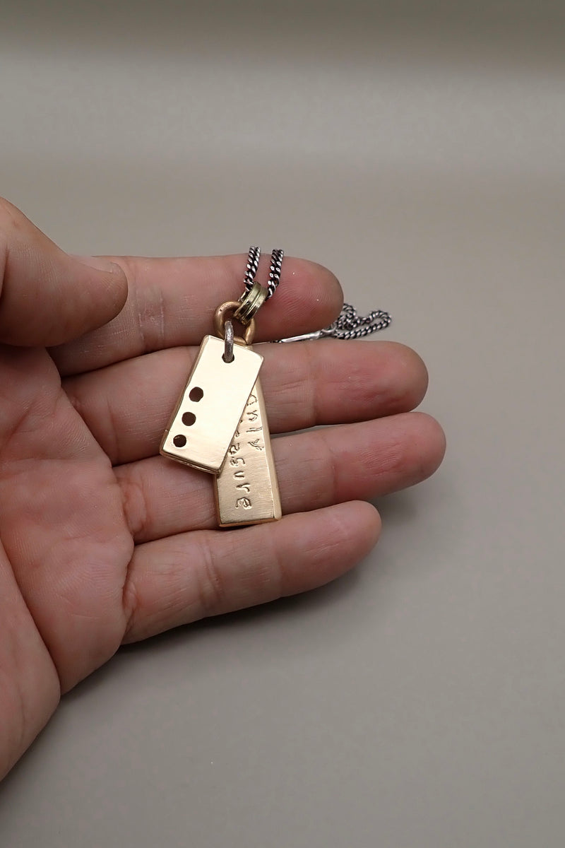 DOUBLE TAGS NECKLACE