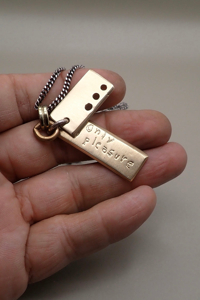 DOUBLE TAGS NECKLACE