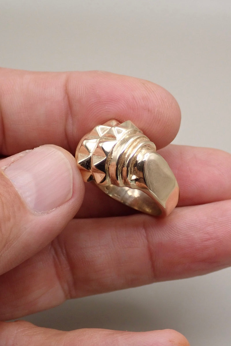 ART DECO SPIKES RING