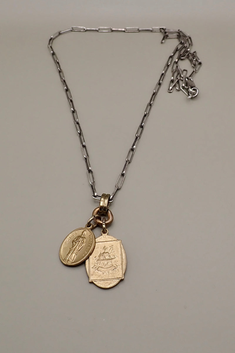 BRONZE MEDALS NECKLACE