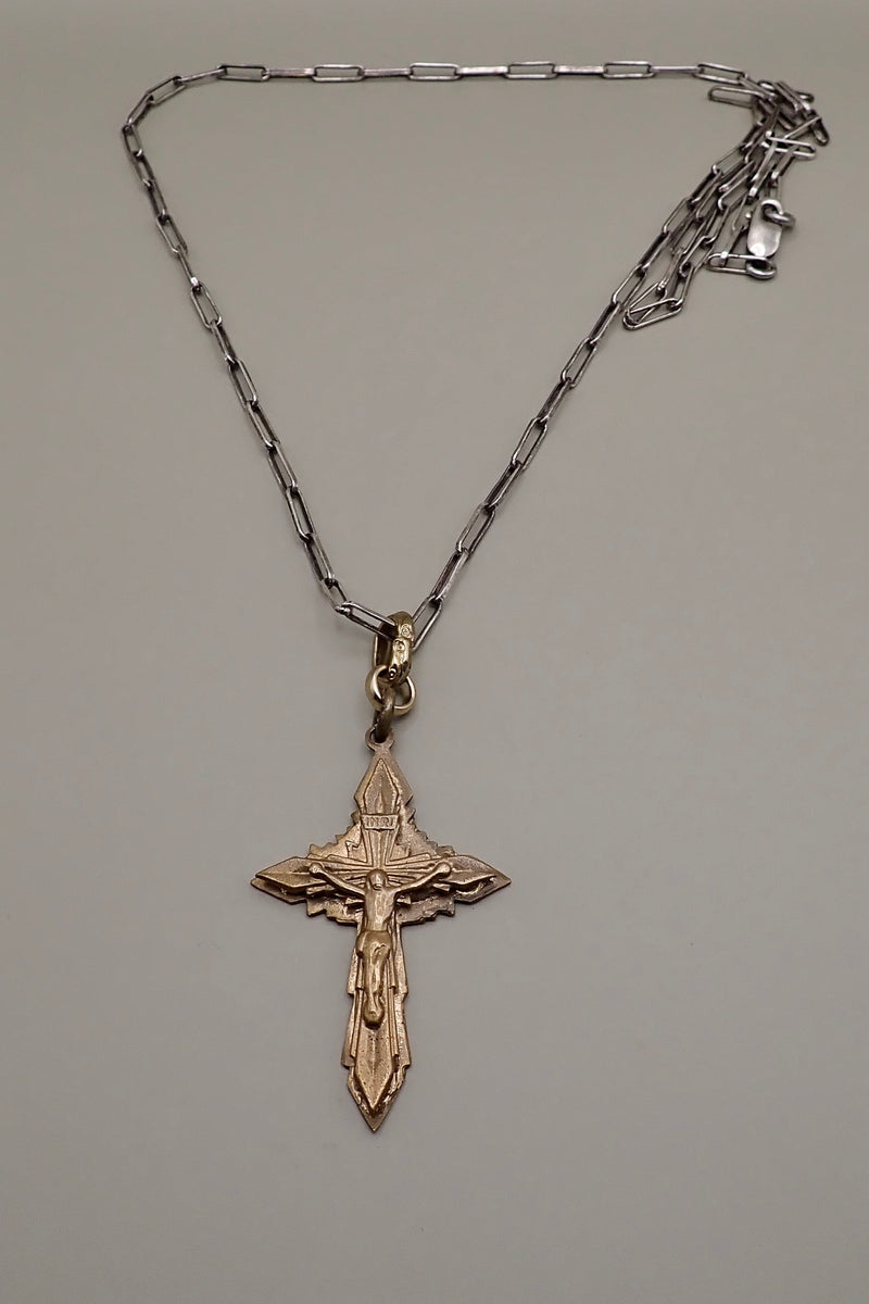 ANTIQUE VICTORIAN CROSS NECKLACE