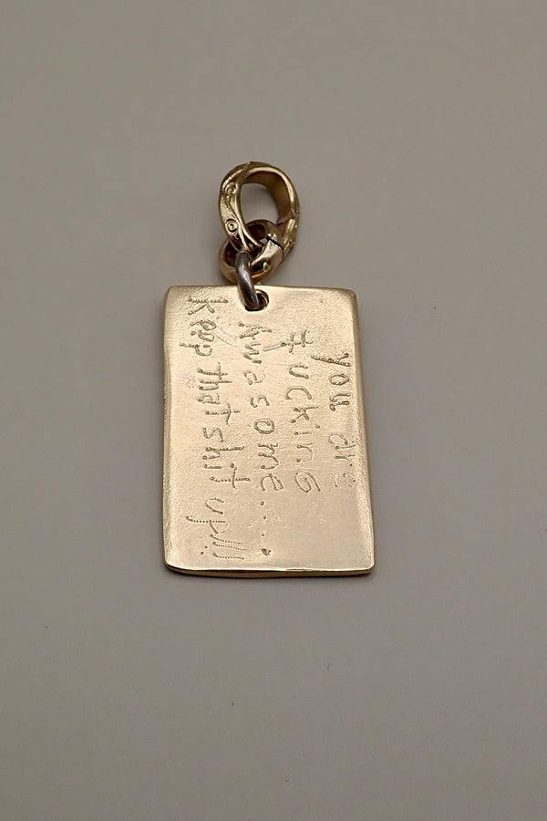 QUOTE DOG TAG