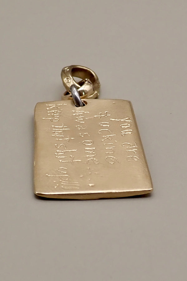 QUOTE DOG TAG