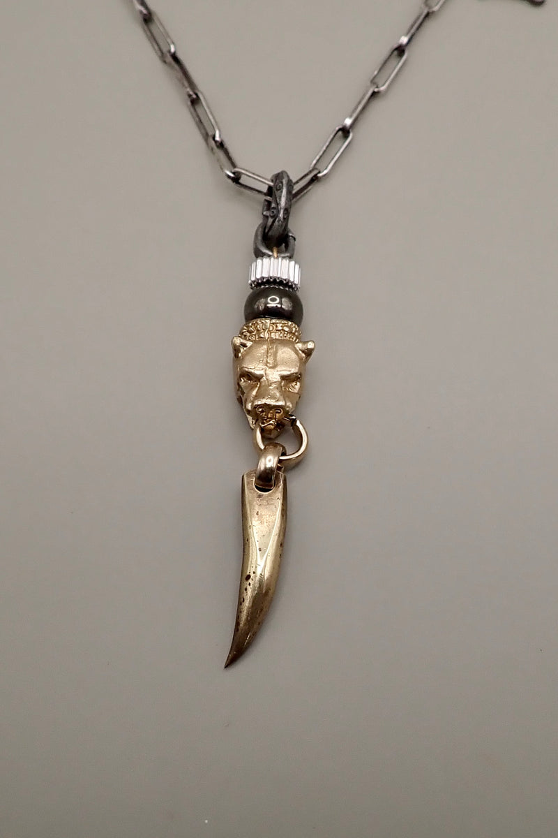 LION HEAD TOOTH PENDANT