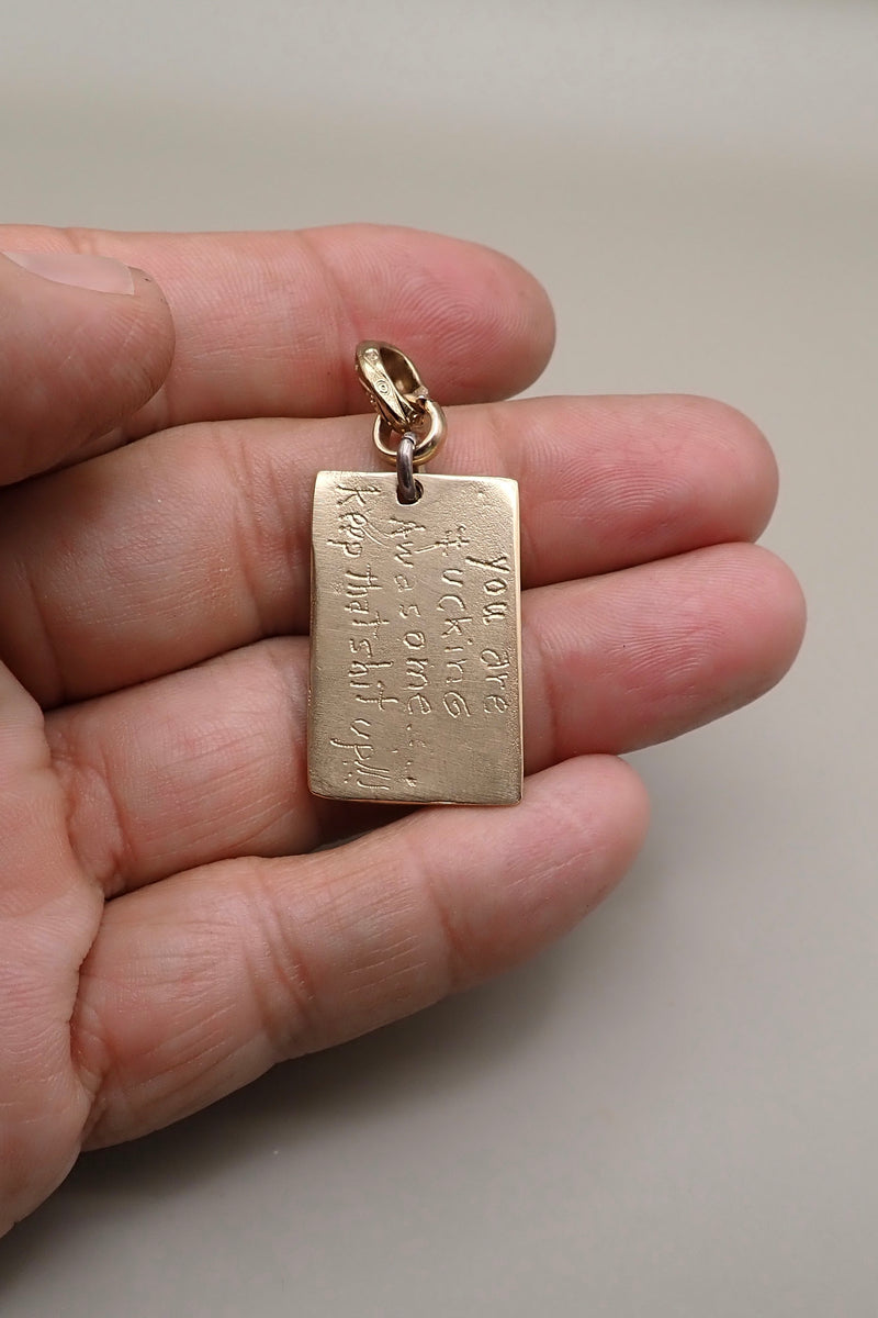 QUOTE DOG TAG