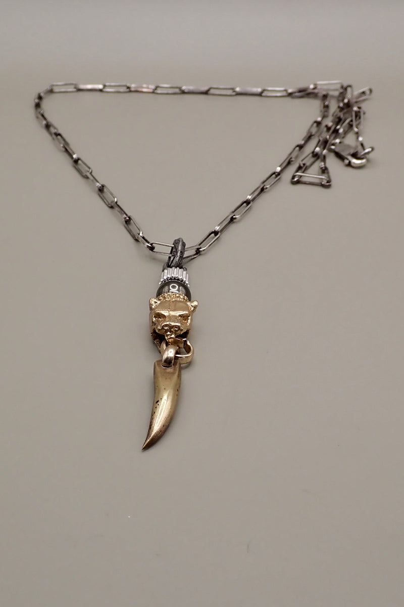 LION HEAD TOOTH PENDANT