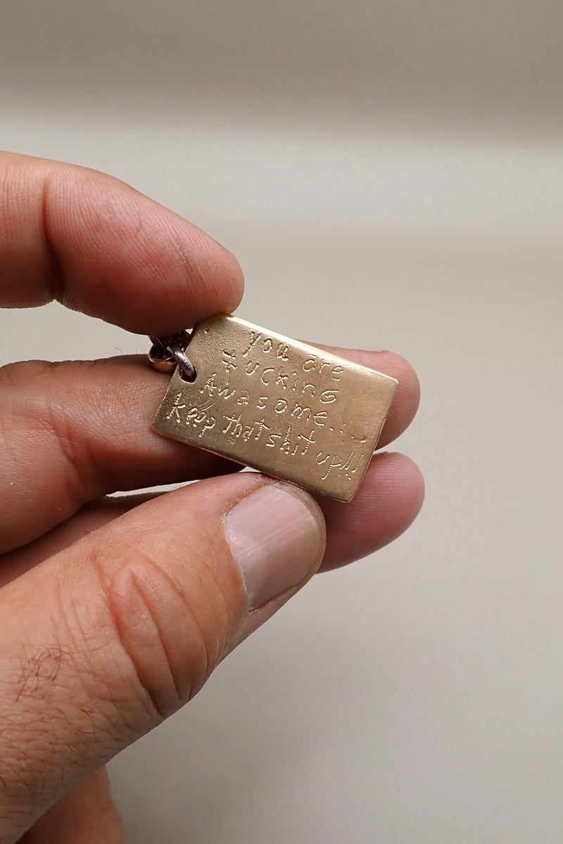 QUOTE DOG TAG