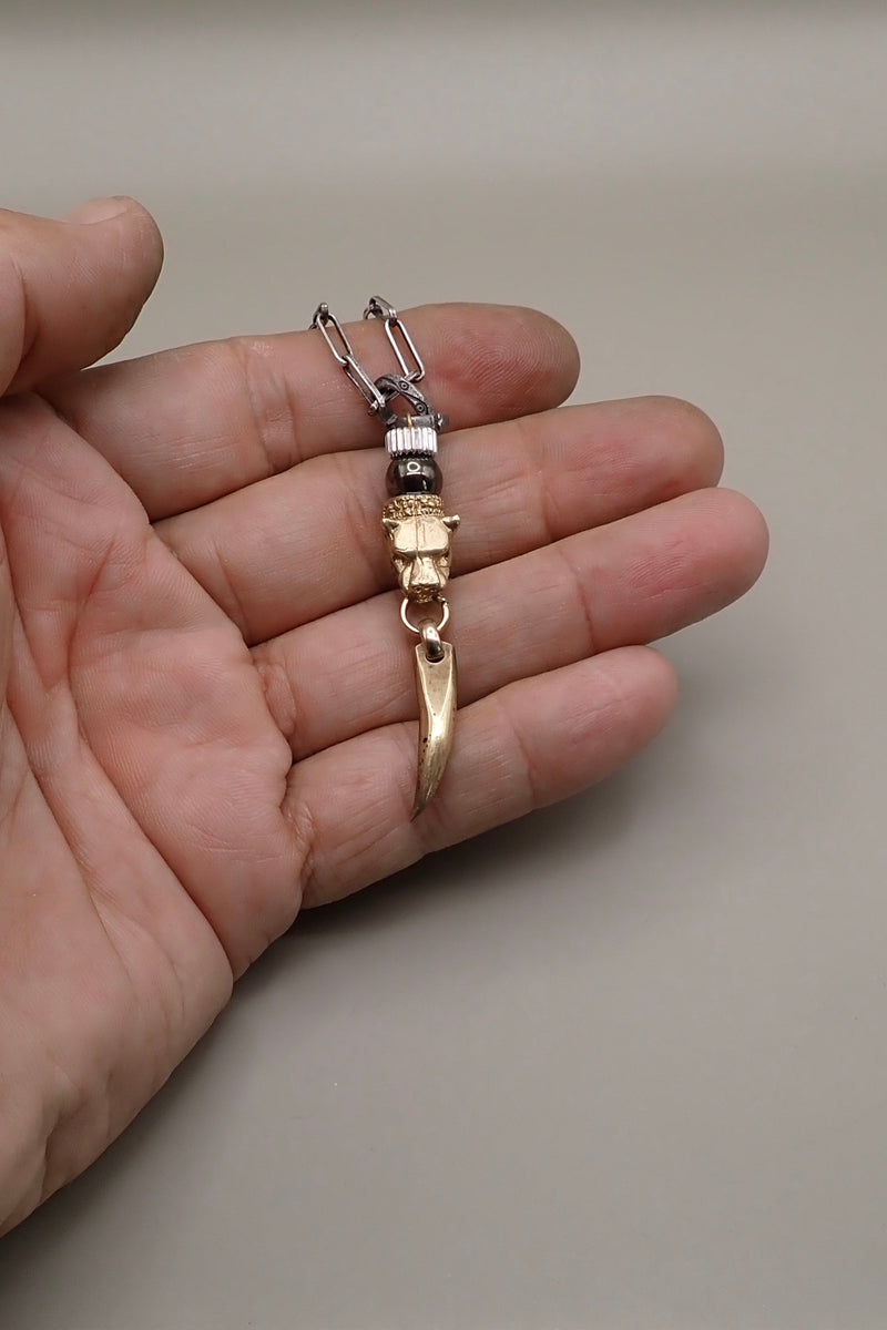 LION HEAD TOOTH PENDANT