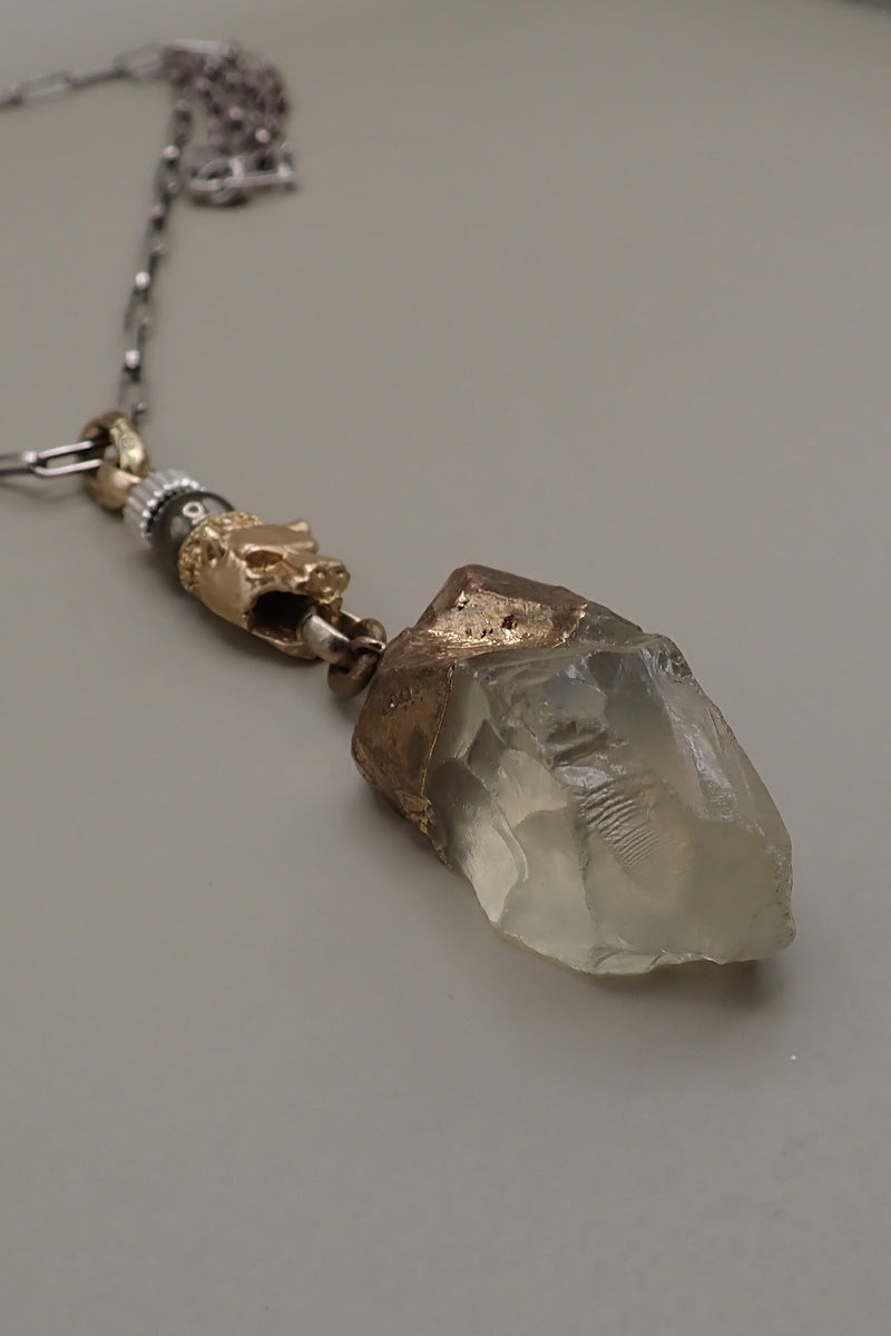 ROCK CRYSTAL LION NECKLACE