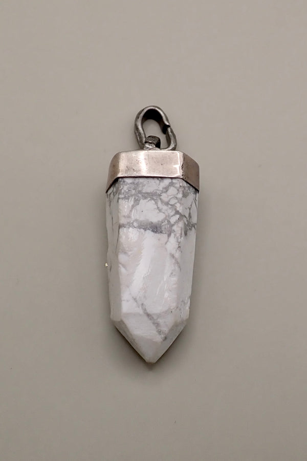 WHITE CRYSTAL ROCK PENDANT