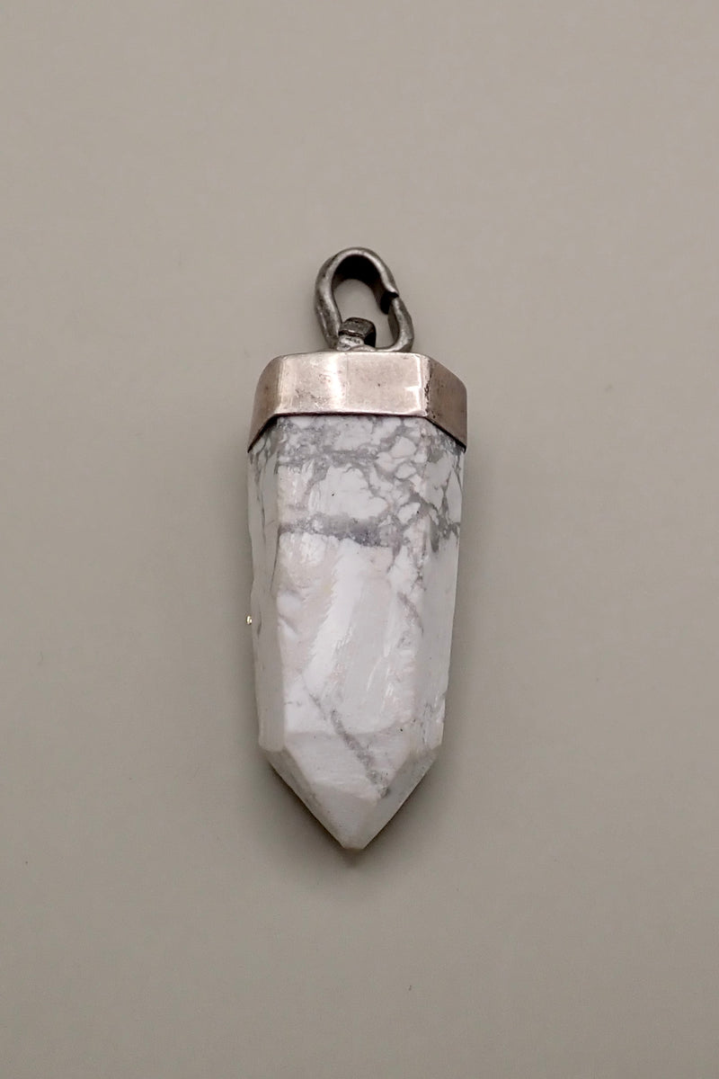 WHITE CRYSTAL ROCK PENDANT