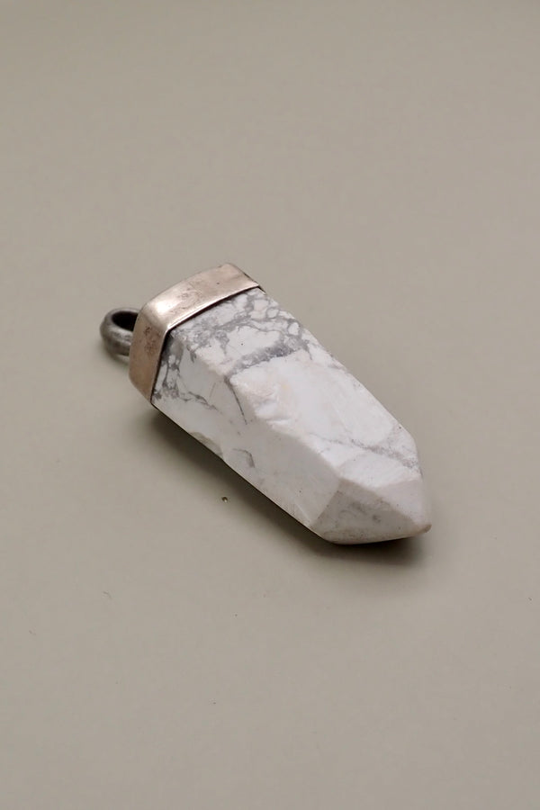 WHITE CRYSTAL ROCK PENDANT