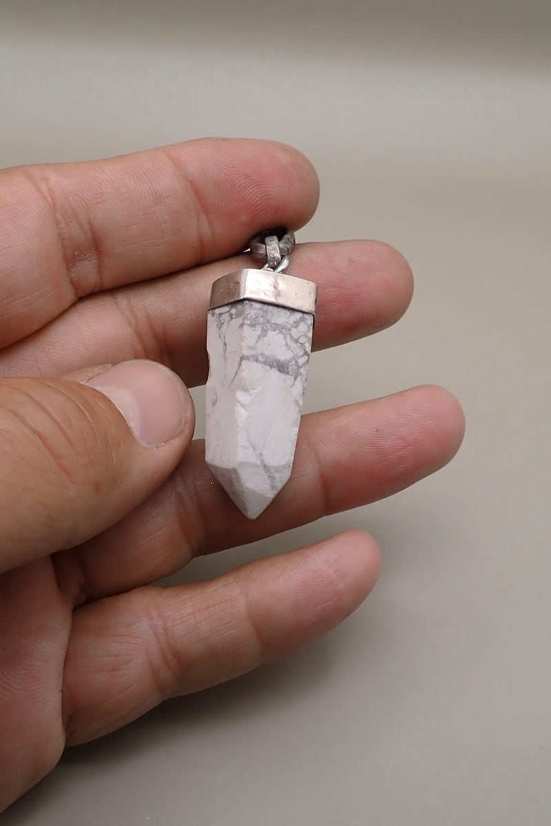WHITE CRYSTAL ROCK PENDANT