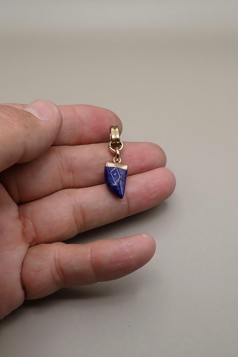 LAPIZ LAZULI TOOTH PENDANT