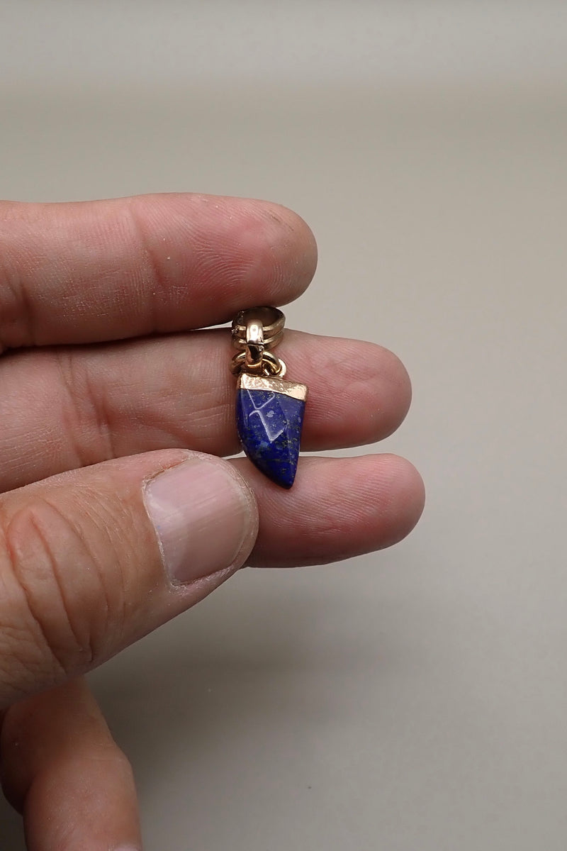 LAPIZ LAZULI TOOTH PENDANT