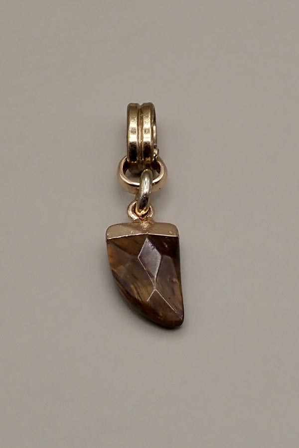 TIGER EYE TOOTH PENDANT