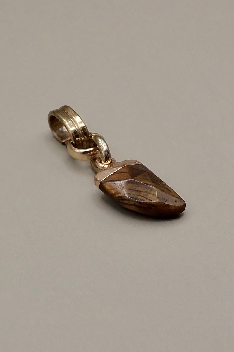 TIGER EYE TOOTH PENDANT