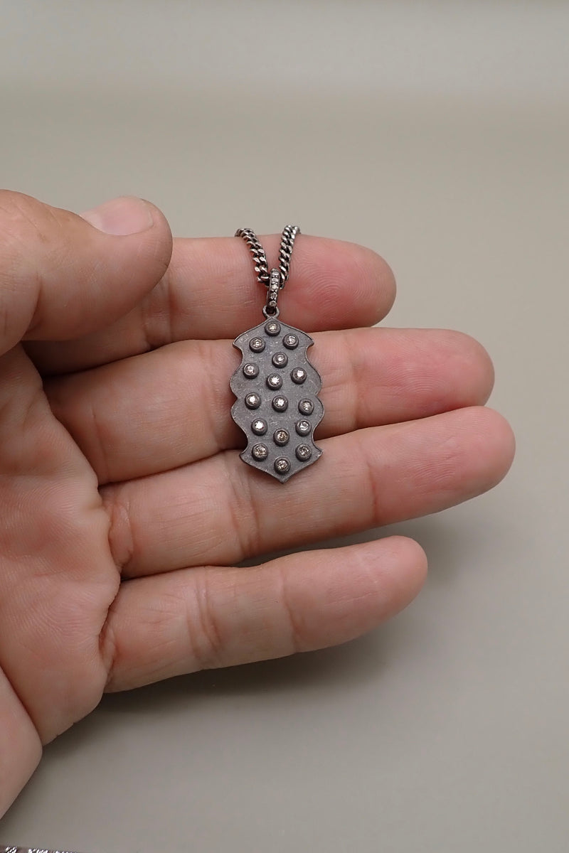 DIAMOND AVALON TAG NECKLACE