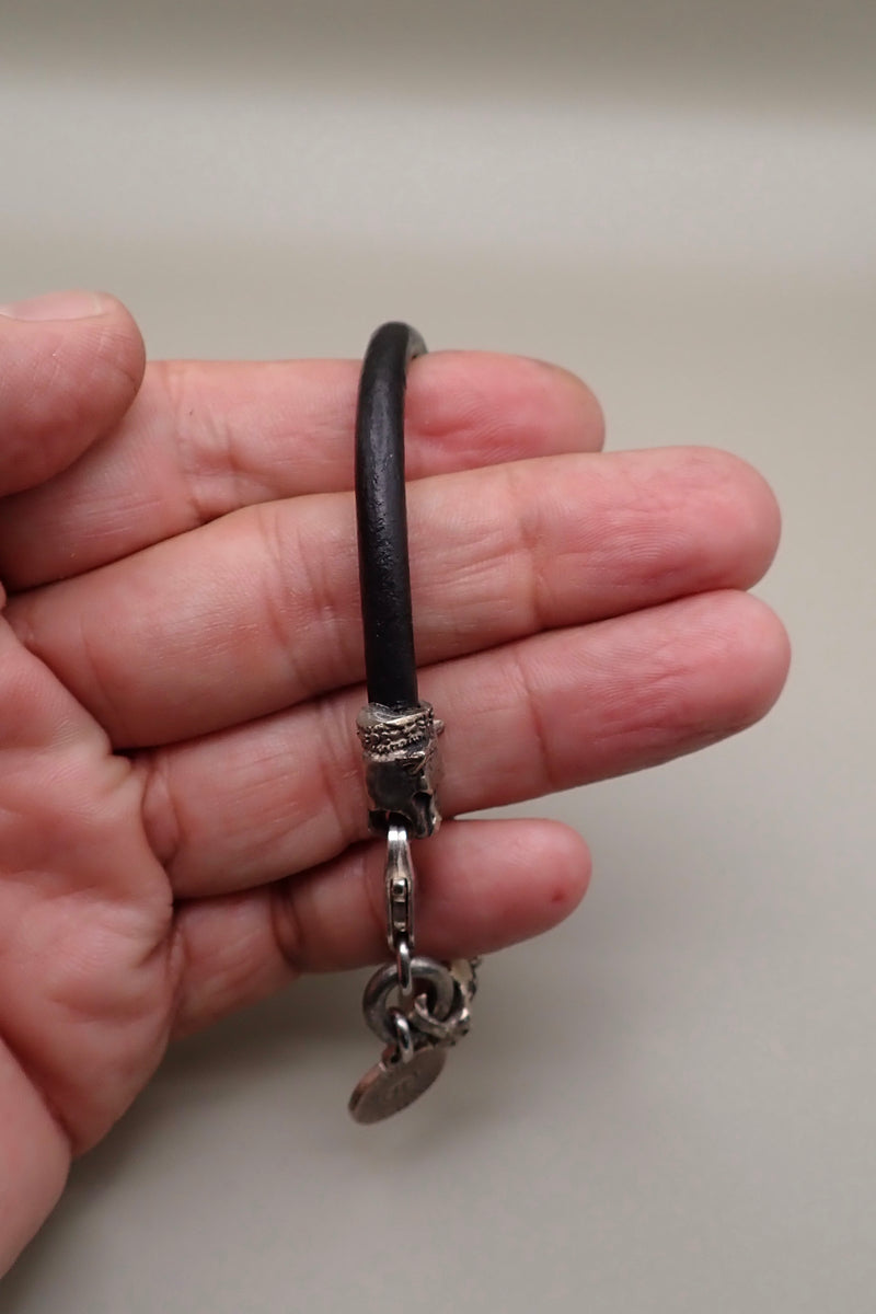 LION HEADS LEATHER BRACELET
