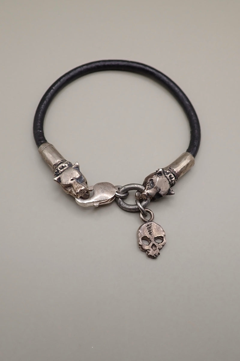 LION HEADS LEATHER BRACELET II