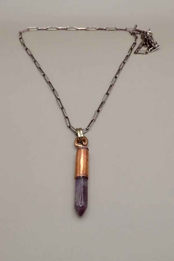 AMETHYST PENDANT NECKLACE