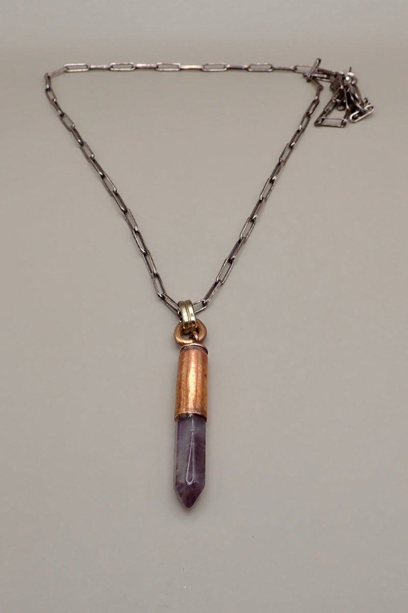 AMETHYST PENDANT NECKLACE