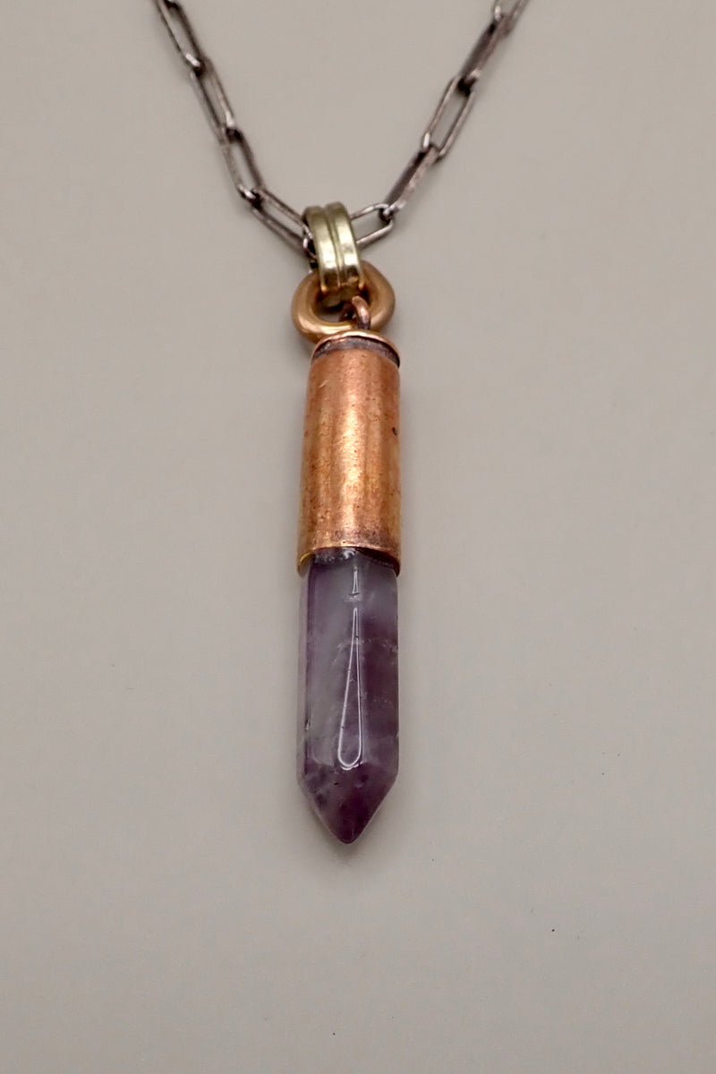 AMETHYST PENDANT NECKLACE