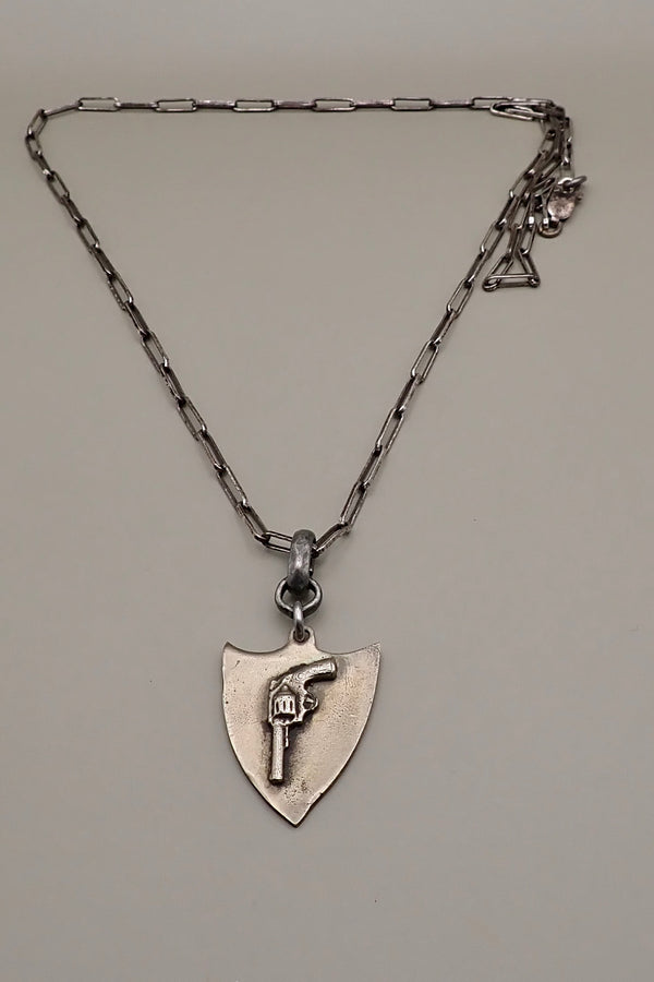 REVOLVER SHIELD PENDANT