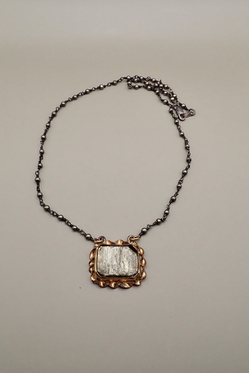 RAW PYRITE PENDANT - only piece