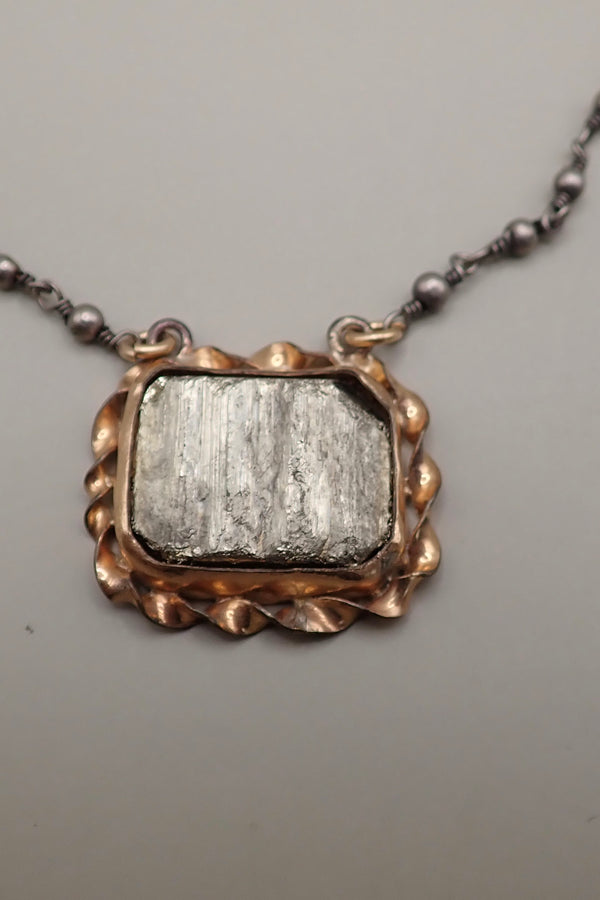 RAW PYRITE PENDANT - only piece