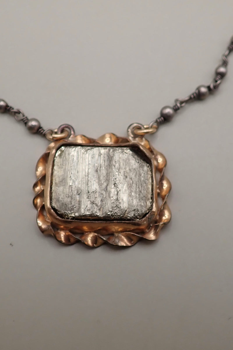 RAW PYRITE PENDANT - only piece