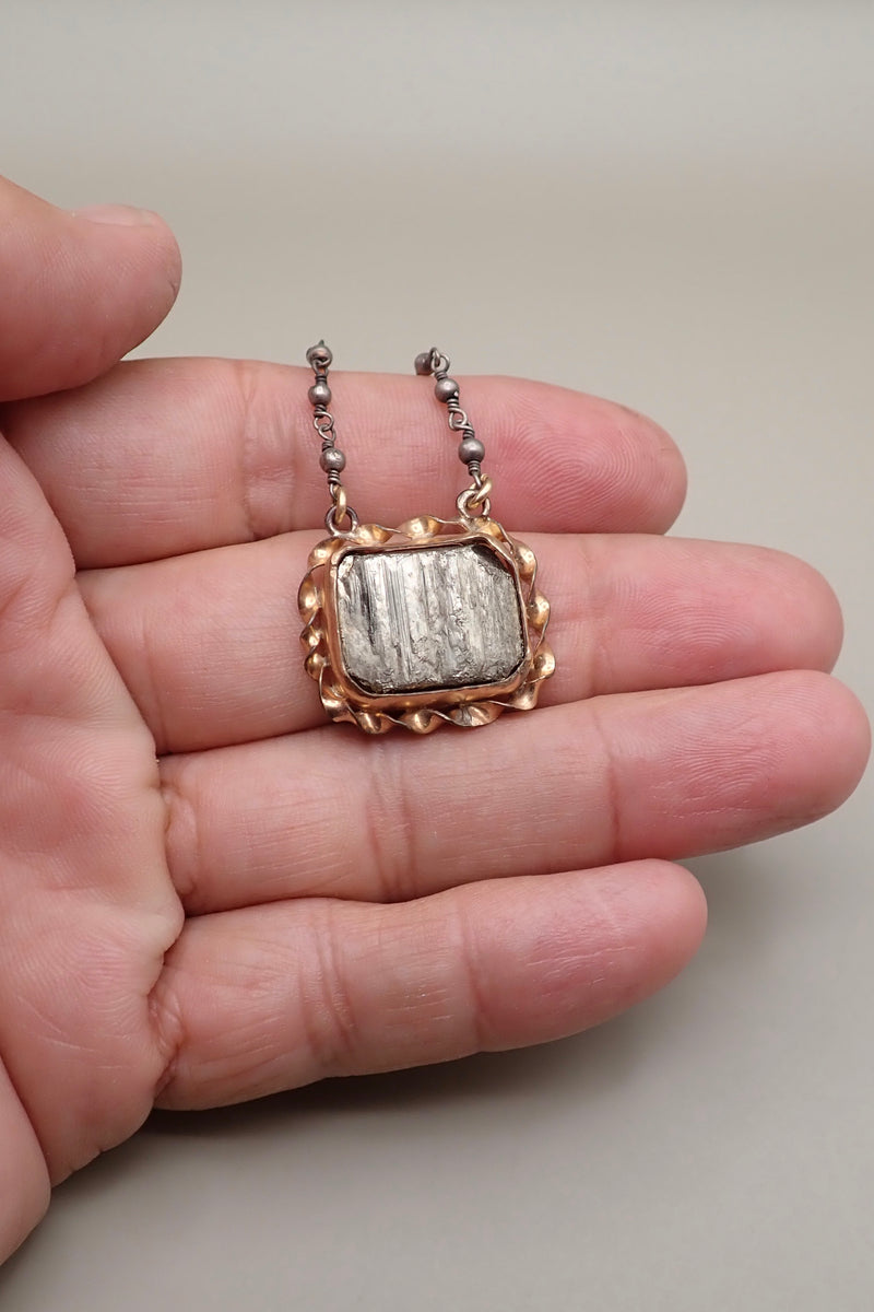 RAW PYRITE PENDANT - only piece