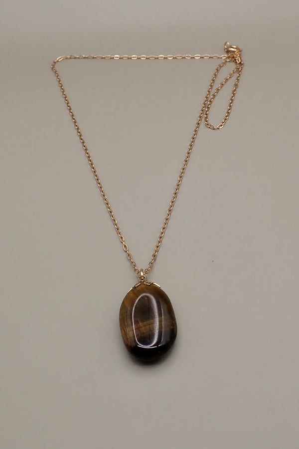 TIGER EYES NUGGET PENDANT