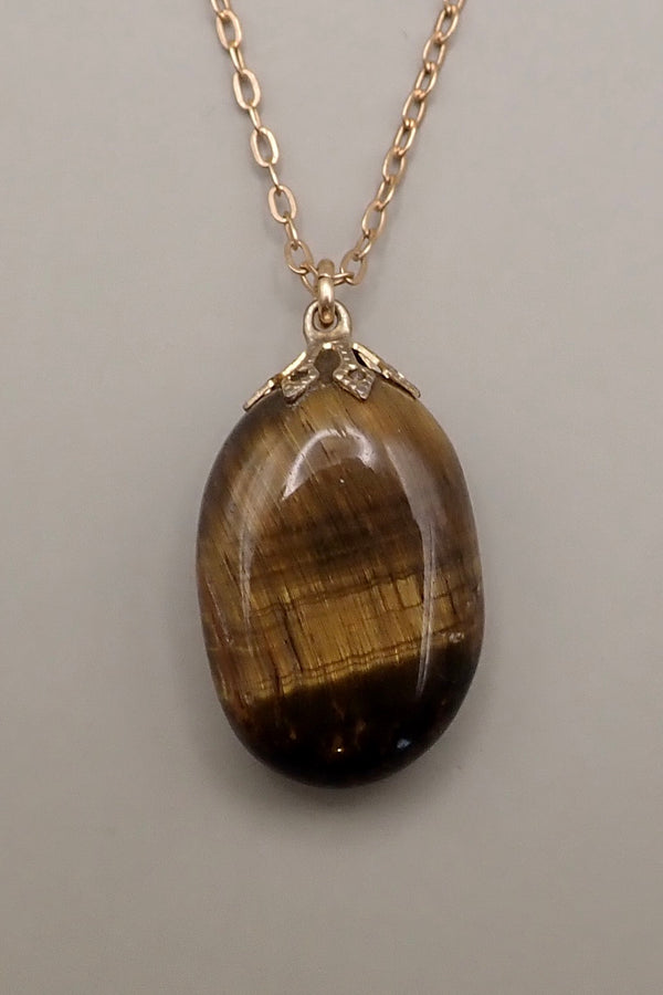 TIGER EYES NUGGET PENDANT