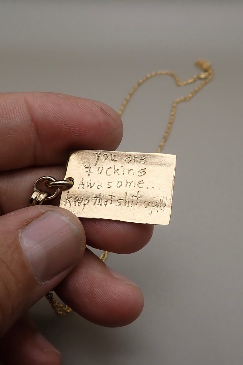 HIDEN QUOTE PENDANT