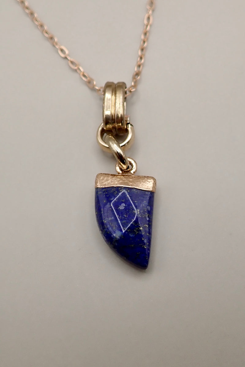 LAPIS LAZULI TOOTH NECKLACE