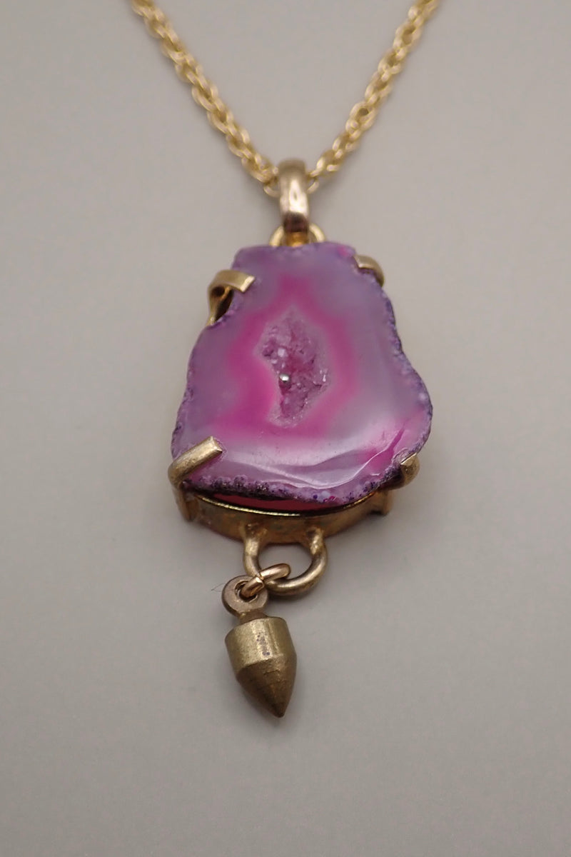 PINK DRUZY NECKLACE