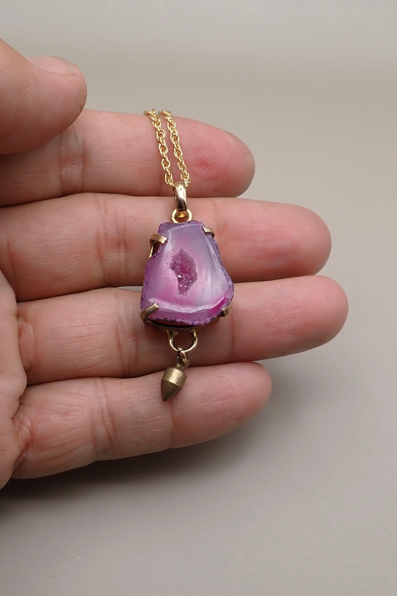 PINK DRUZY NECKLACE