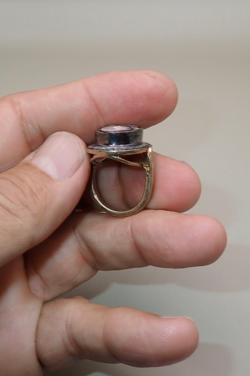 DOUBLE RAW DIAMOND RING