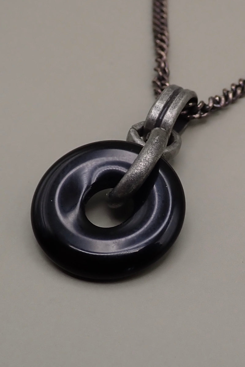 HEMATITE DISC PENDANT