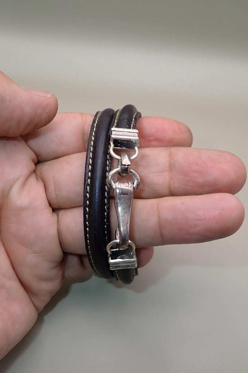 DOUBLE WRAP STITCHED BRACELET