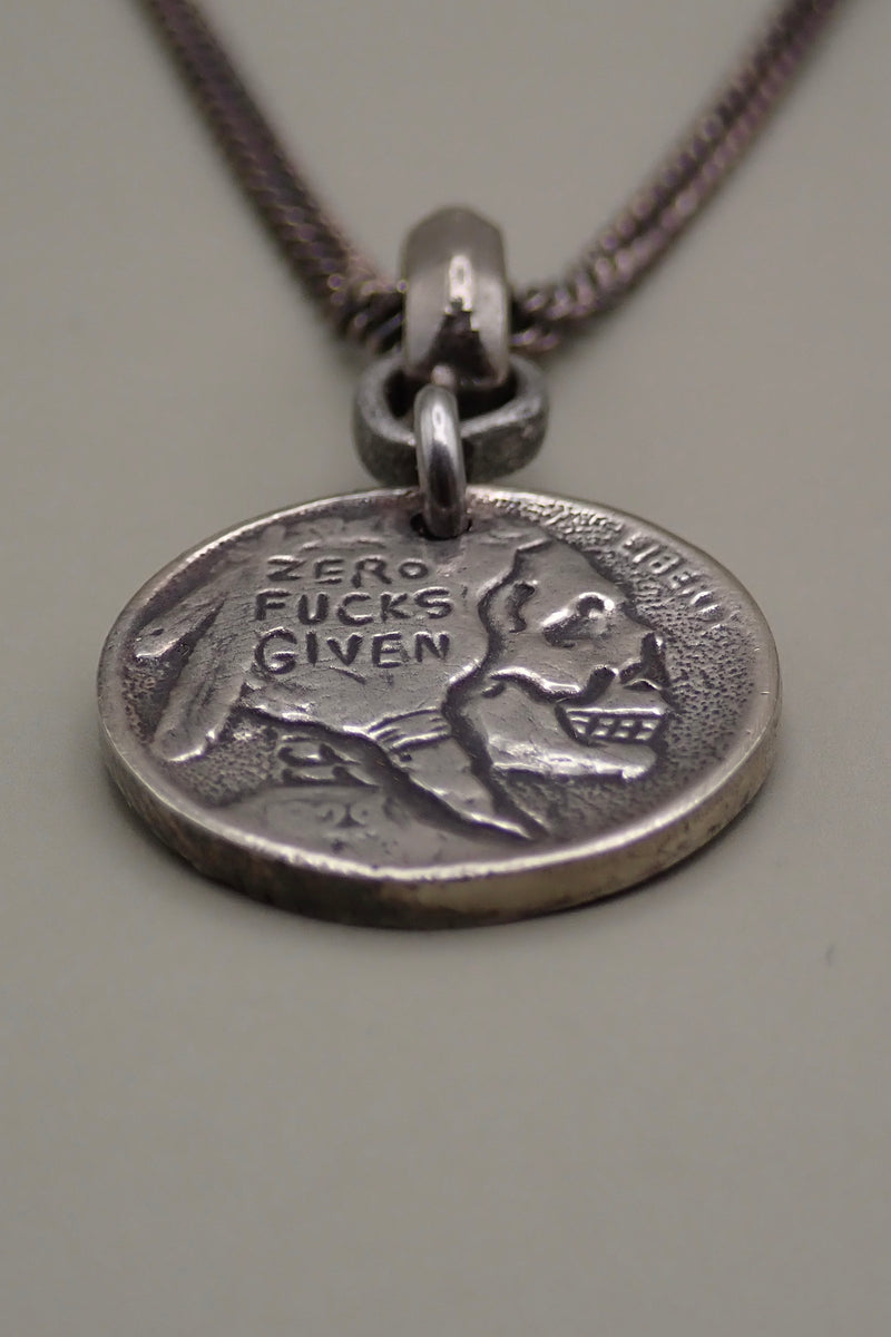 INDIAN HEAD CARVED SKULL NECKLACE