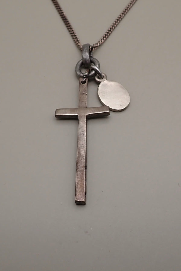 CROSS & MEDAL NECKLACE