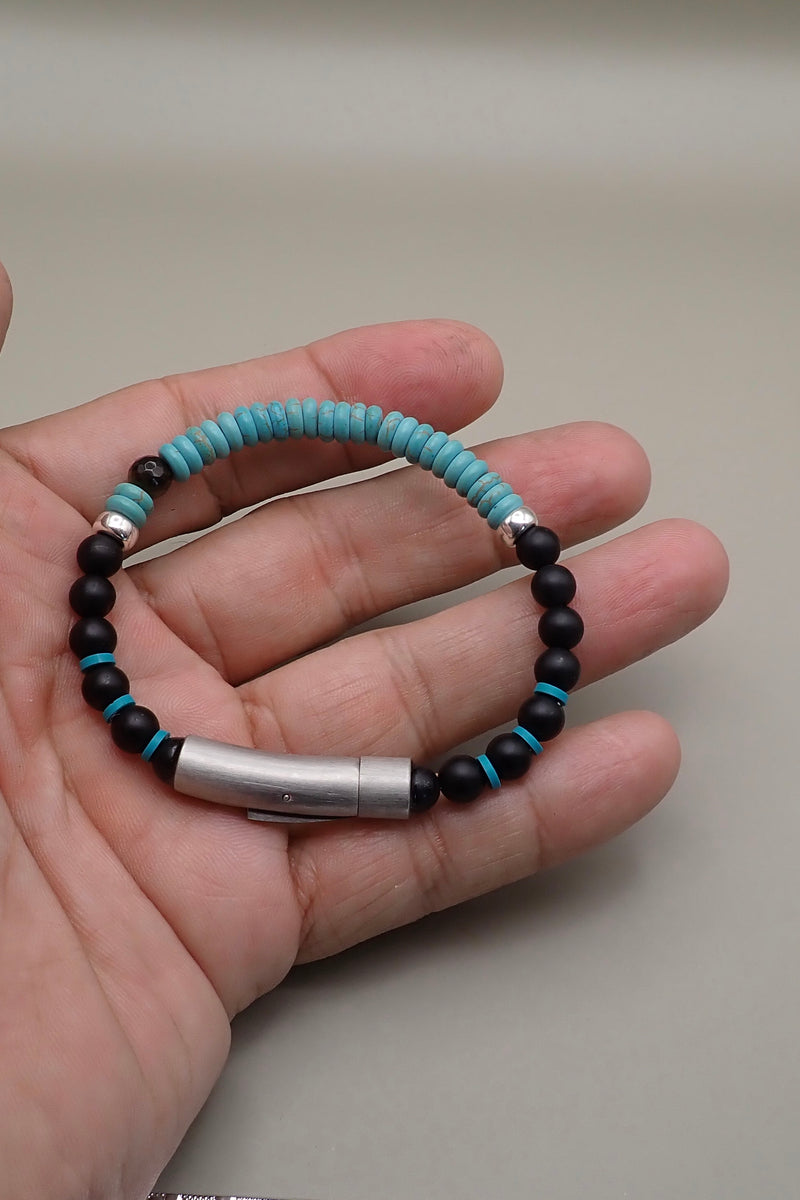 ONYX & TURQUOISE BRACELET