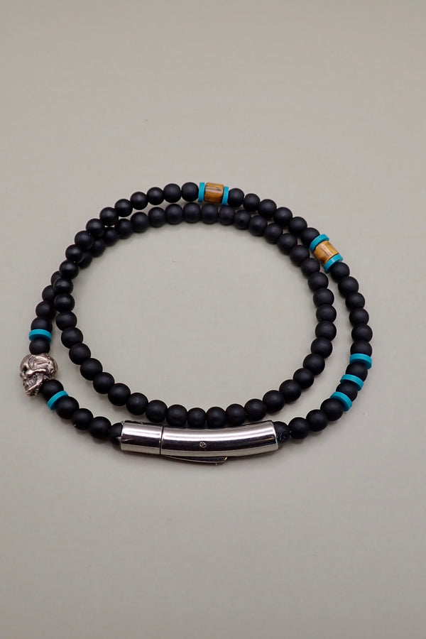 DOUBLE WRAP ONYX BRACELET