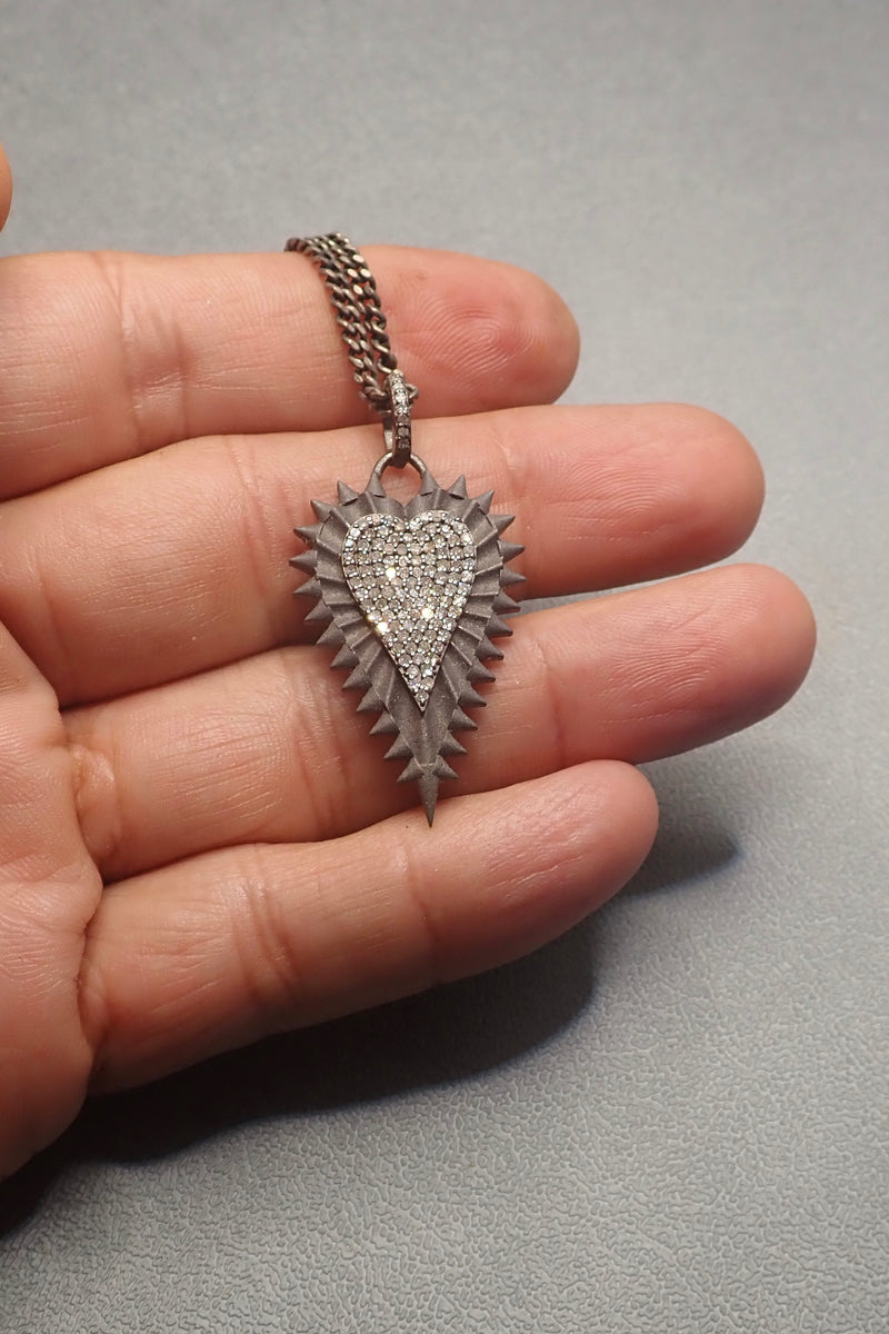 BRAVE DIAMOND SHIELD PENDANT